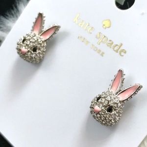 SOLD NEW Kate Spade Make Magic Happen Bunny Stud Earrings